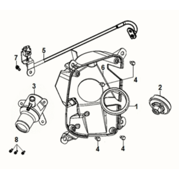 Front inner tray Sym Fiddle IV 125i LC ABS E5 2020-2021
