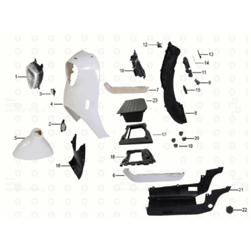 Front parts / footplate Yadea M6L