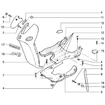 Treeplank Piaggio Liberty 50 2-takt AC ←2006