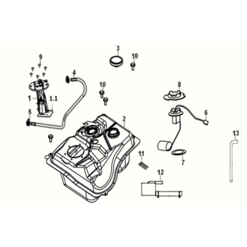 Fuel tank Sym Jet 14 125I LC E5 2021-2024