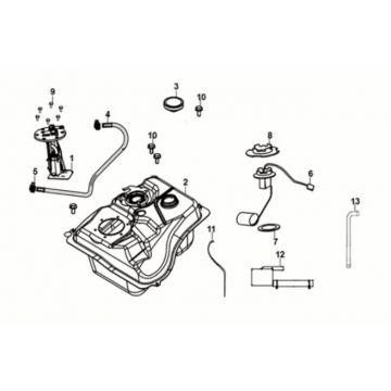 Benzinetank Sym Jet 14 50i Euro 5
