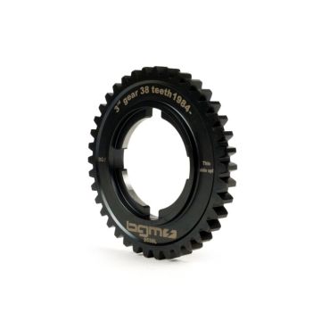 3e versnellingstandwiel BGM PRO,type Lusso Vespa PX125-200 (1984->),T5 125cc,Cosa125-200,LML Star/Stella125/150 2-takt 38 tanden