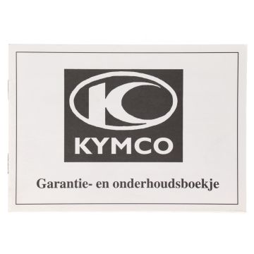 Garantie en onderhoudsboekje KYMCO