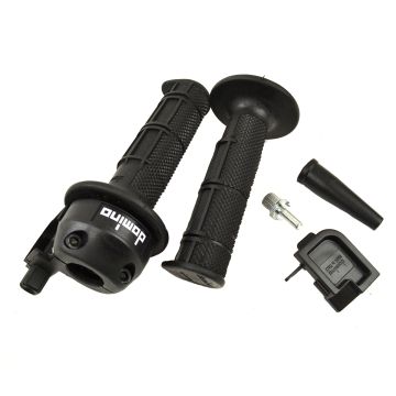 Gashendel met handvaten Domino Derbi Senda SM/Senda DRD/Beta RR universeel Minarelli AM6