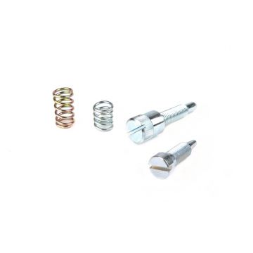 Mengselafstelling set stationair/lucht afstelschroeven/veren/ringen Dellorto PHVA carburateur Piaggio 50 cc 2-takt