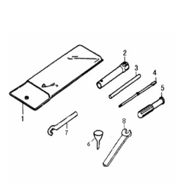 Gereedschapset Generic Cracker 50 2-takt zwart 2010 25