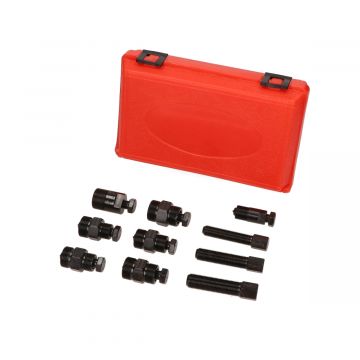 Vliegwieltrekker set 10-delig alle merken  M19x10/M14x1.5/M16x1.5/M18x1.5/M28x1.5/M20x1.0/M27x1.5/M22x1.5/M26x1.5/M26x1.5/M28x1.5/M22x1.5/M25x1.5/M24x1.0/M27x1.0