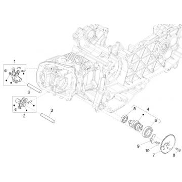 Nokkenas - Nokkenastandwiel - Tuimerlaars Piaggio Liberty 125 IGET 3V ABS Euro 5