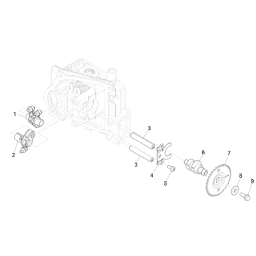 Nokkenas - Nokkenastandwiel - Tuimerlaars Piaggio Liberty 50 4-takt AC IGET 3V Euro 5