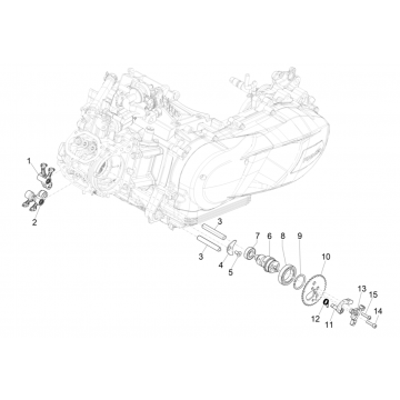 Nokkenas - Nokkenastandwiel - Tuimerlaars Piaggio Medley 125 ABS Euro 5 2021-2022