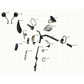 Handlebar / front fork Yadea M6L