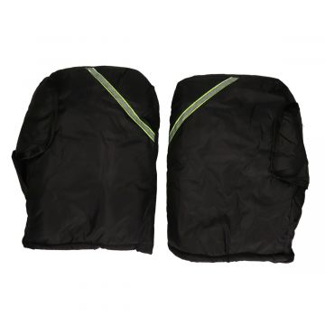 Handmoffen set  universeel Nylon zwart (met en zonder spiegels)