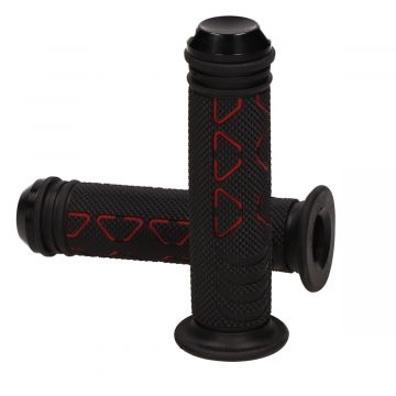 Handvatset + balansgewicht zwart/rood universeel DMP diameter =22/26mm