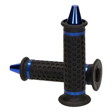 Handvatten Point zwart-blauw aluminium einddop kegelvorm