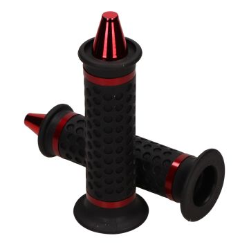 Handvatten Point zwart-rood aluminium einddop kegelvorm