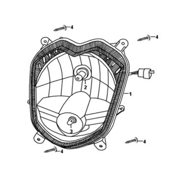 Head light Sym Orbit II 125i E4