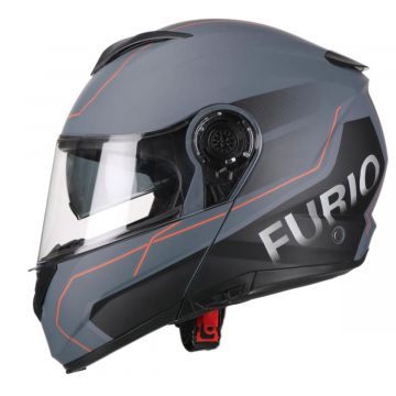 Helm systeem Vito Furio mat grijs