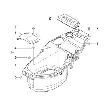 Helmbak Piaggio Fly 50 4-takt AC