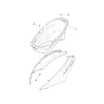 Helmbak Piaggio New Fly 4-takt 4V
