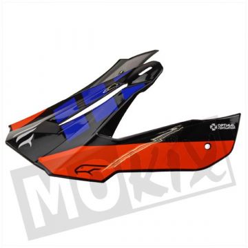 Helmklep MT Falcon Warrior wit/blauw/oranje