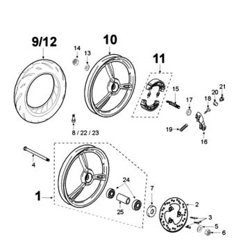 TIRE HEIDENAU K66 - 100/90-10 origineel