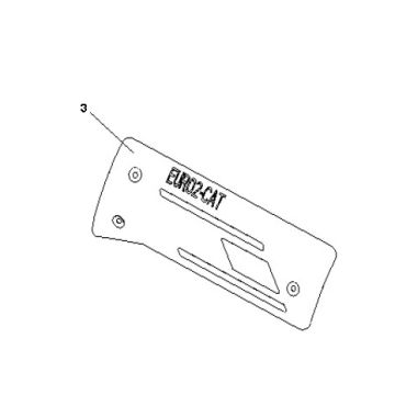 Hitteschild uitlaat Generic Cracker 50 2-takt AC blauw 2010 25km/u