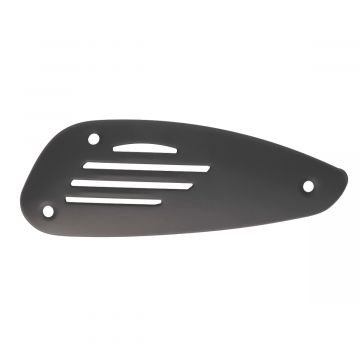 Uitlaat hitteschild Piaggio-Vespa matzwart 50cc 4-takt 2V Euro 2 Fly/Liberty/Primavera/Sprint/LX/LXV/S/ET4
