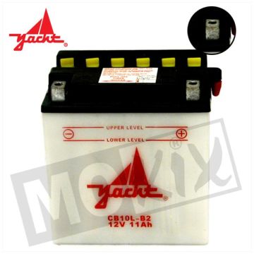 ACCU CB10L-B2 (YB10L-B2) 135x90x145 (zonder accuzuur)