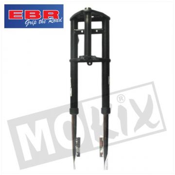 Voorvork Puch Maxi origineel model nieuwe type zonder stuurslot zwart EBR