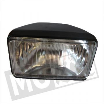 Koplamp universeel rechthoekig 160mm BA20D Guia zwart/helder