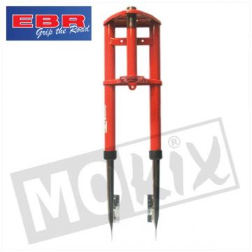Voorvork Puch Maxi origineel model rood  (zonder stuurslot) EBR