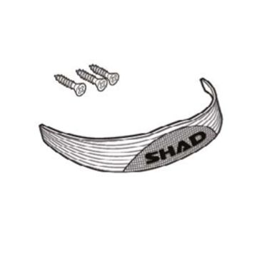 Topkoffer reflector wit 29 liter Shad sh29