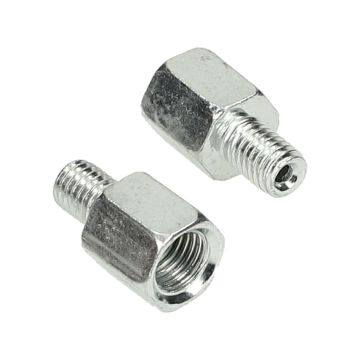 Spiegel adapter-verloopbus set M10 rechtse schroefdraad-M8 rechtse schroefdraad