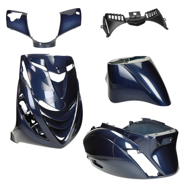 Kappenset SP look Piaggio Zip 2000→50cc 2/4-takt blauw 222 5-delig