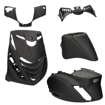 Kappenset Piaggio Zip 2000 SP mat zwart