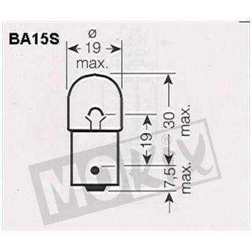 Lamp P21W BA15s 12V 21W-8209