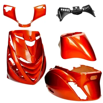 Kappenset SP look Piaggio Zip 2000→50cc 2/4-takt amber rood metallic 5-delig