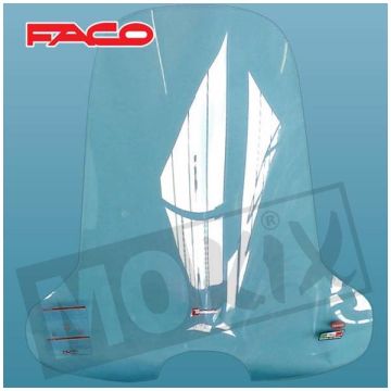Windscherm hoog + bevestigingsset Aprilia Habana / Mojito 50/125 Faco