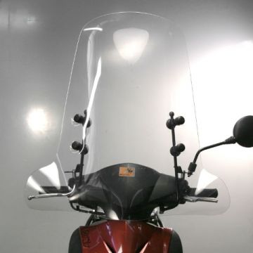 Windscherm hoog transparant Piaggio Fly/Liberty I-Get/Peugeot Tweet Biondi Z line (zonder bevestigingsset)