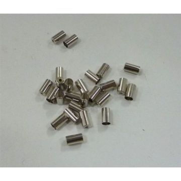 Kabelhoedje/eindstuk buitenkabel aluminium universeel 6mm Elvedes 25 stuks