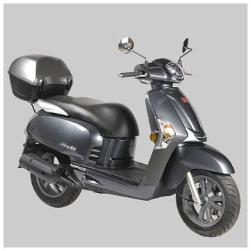 TopKoffer Kymco Like donkergrijs