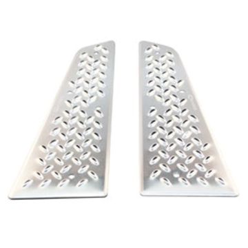 Treeplankset voor Kymco Xciting aluminium (2 delig)