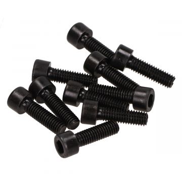 Inbusbout M6x20mm lengte zwart 10 stuks