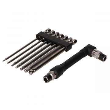 Inbussleutelset 8-delig kogelkop/bolkop (maat 1,5-2-2,5-3-4-5-6mm)