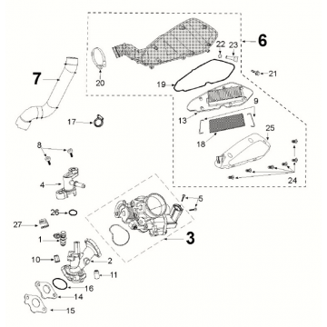 Injection system Peugeot Django 4-takt E5