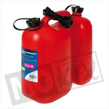 JERRY CAN DUO MET VULTUIT ROOD 5,5 & 3 ltr-19-66987