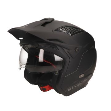 Jet- / trailhelm MT District S SV mat zwart