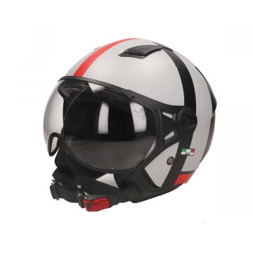 Jethelm Vito Moda wit / zwart