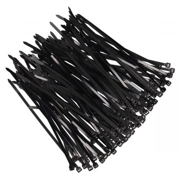 Kabelbinder 20cm zwart 100 stuks