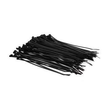 Kabelbinder / Tie-wrap 250mm 4.8mm zwart 100st